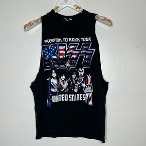 KISS FREEDOM TO ROCK 2016 TOUR CONCERT MERCH USA PATRIOTIC TANK TOP M